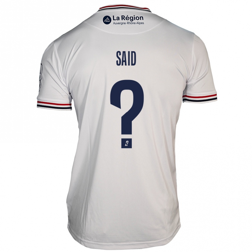 Kids Football Amine Saïd #0 White Away Jersey 2024/25 T-Shirt Uk