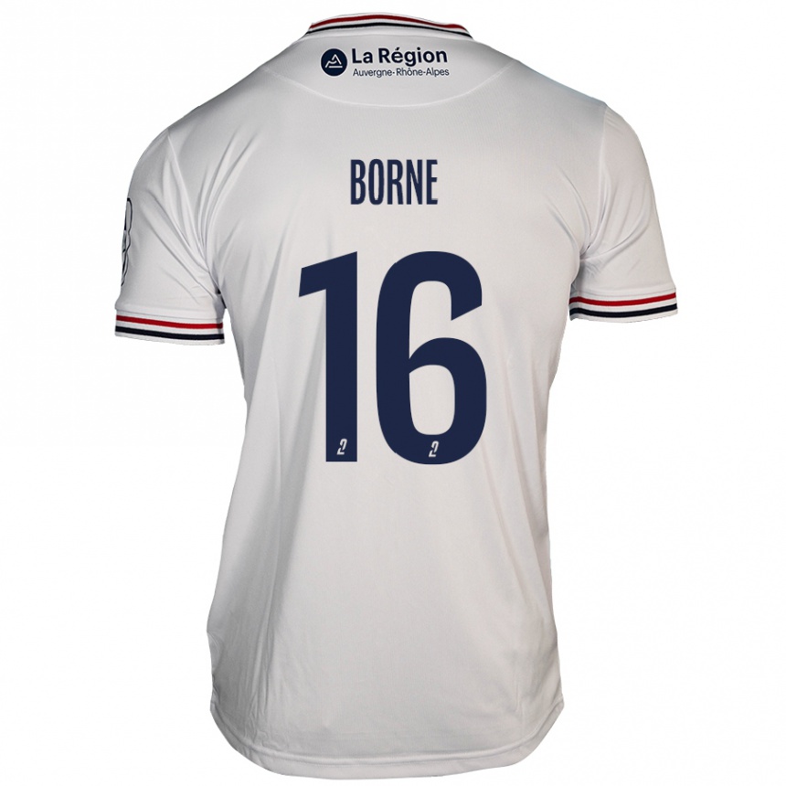 Kids Football Théo Borne #16 White Away Jersey 2024/25 T-Shirt Uk