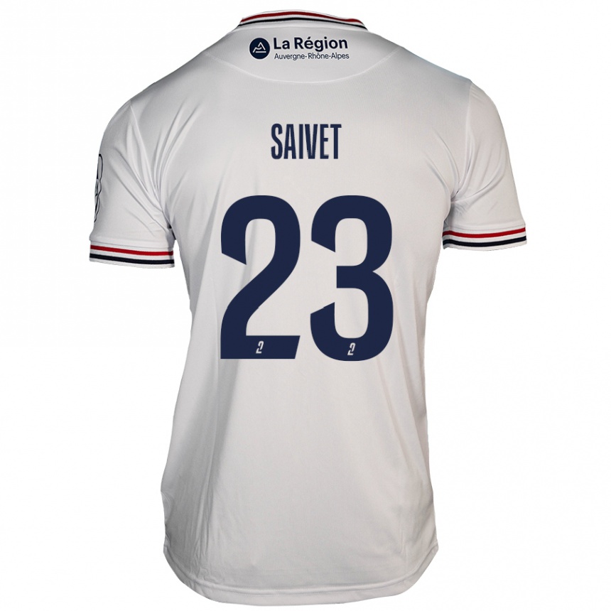 Kids Football Henri Saivet #23 White Away Jersey 2024/25 T-Shirt Uk