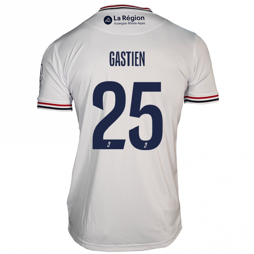 Kids Football Johan Gastien #25 White Away Jersey 2024/25 T-Shirt Uk