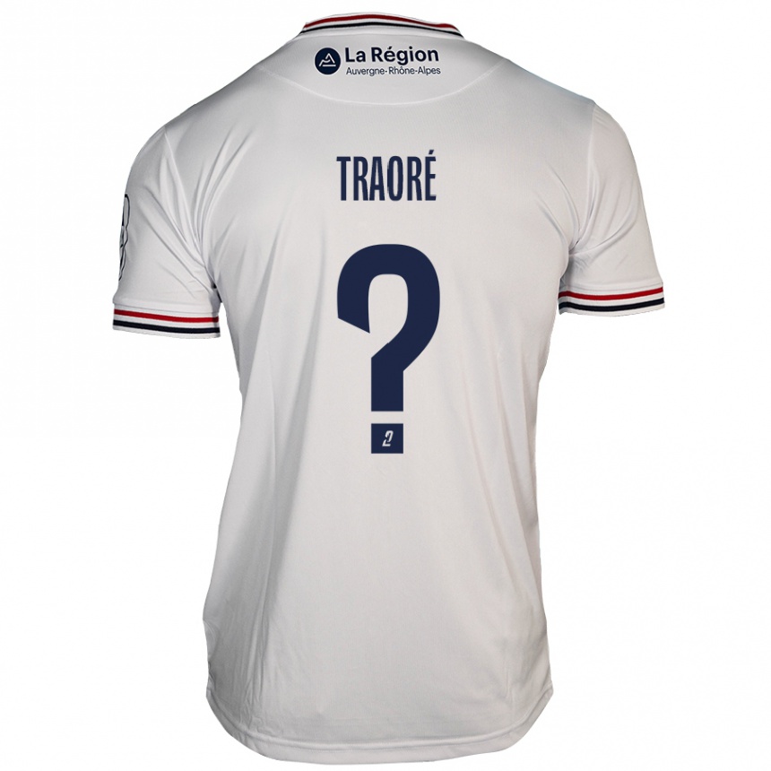 Kids Football Soumaela Traoré #0 White Away Jersey 2024/25 T-Shirt Uk