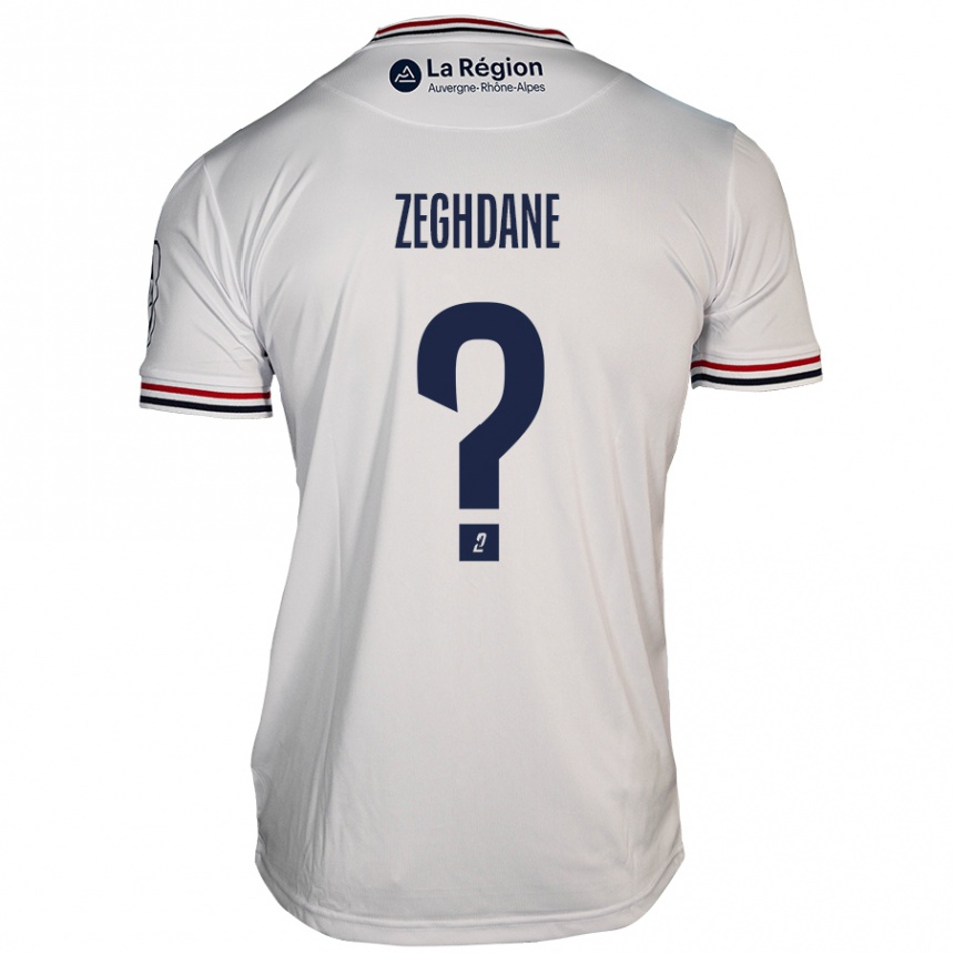 Kids Football Merwan Zeghdane #0 White Away Jersey 2024/25 T-Shirt Uk