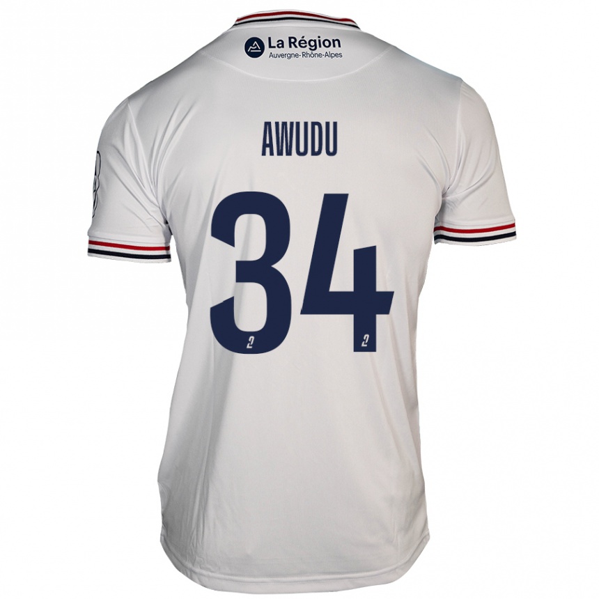 Kids Football Sumaila Awudu #34 White Away Jersey 2024/25 T-Shirt Uk