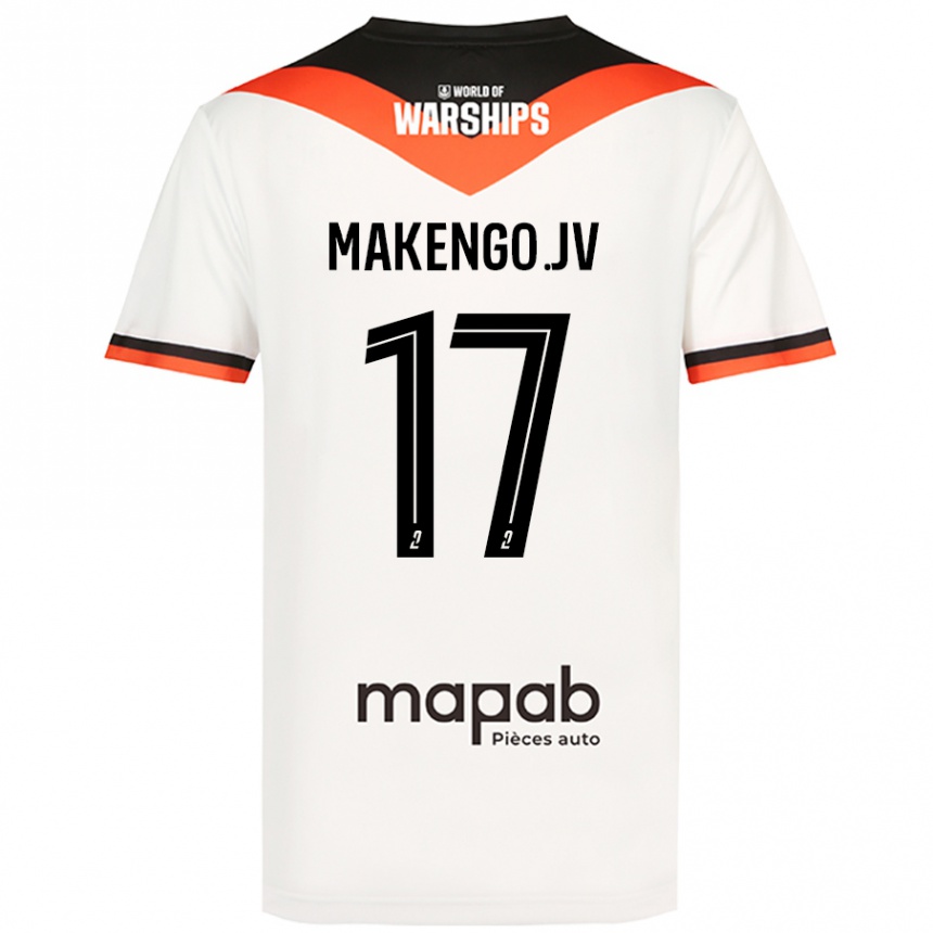 Kids Football Jean-Victor Makengo #17 White Away Jersey 2024/25 T-Shirt Uk