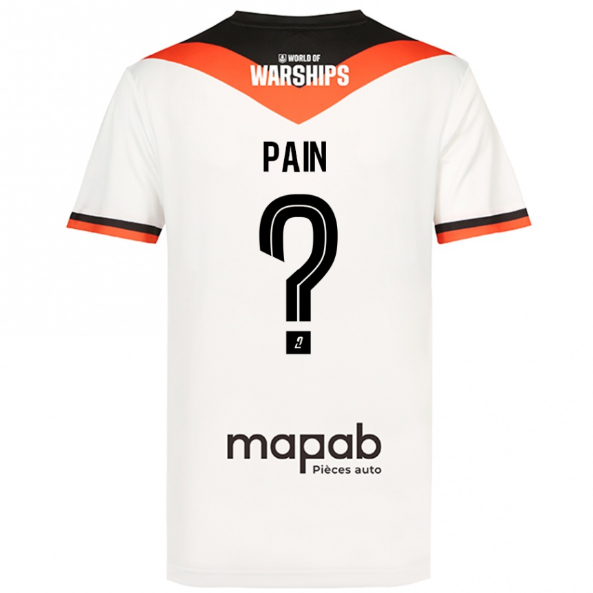 Kids Football Ilan Pain #0 White Away Jersey 2024/25 T-Shirt Uk