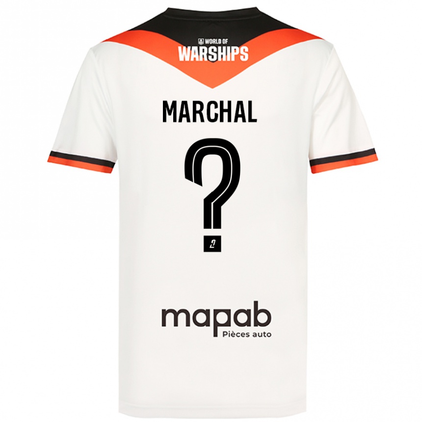 Kids Football Noam Marchal #0 White Away Jersey 2024/25 T-Shirt Uk