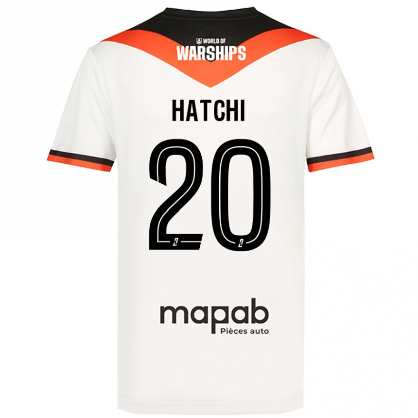 Kids Football Jérémy Hatchi #20 White Away Jersey 2024/25 T-Shirt Uk