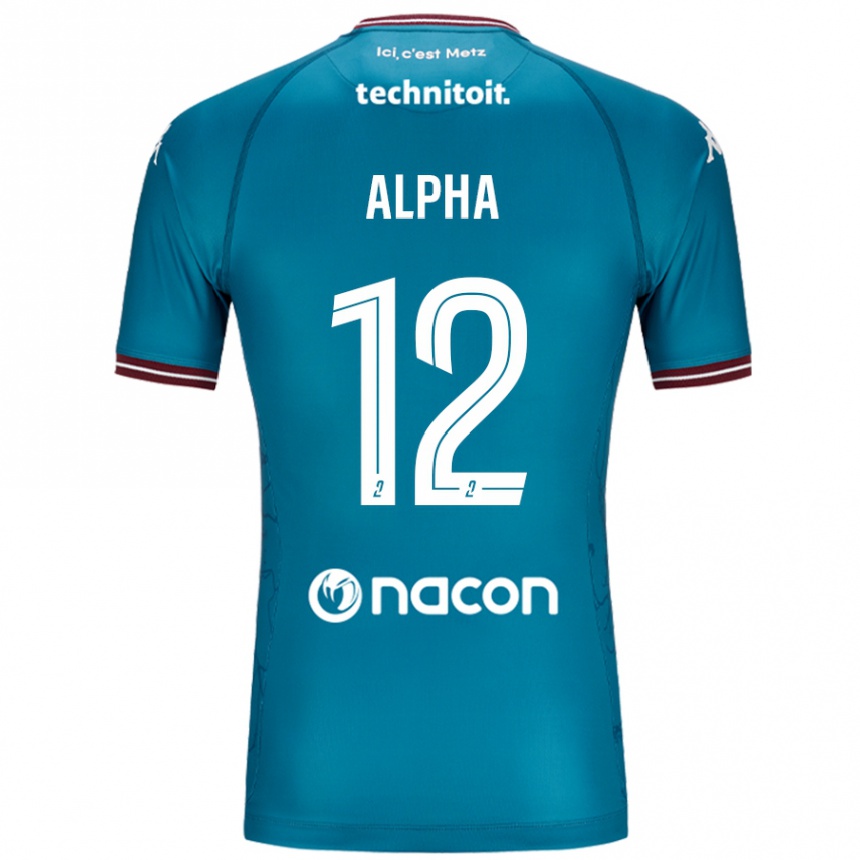 Kids Football Alpha Touré #12 Bleu Petrole Away Jersey 2024/25 T-Shirt Uk