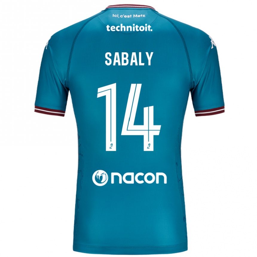 Kids Football Cheikh Sabaly #14 Bleu Petrole Away Jersey 2024/25 T-Shirt Uk