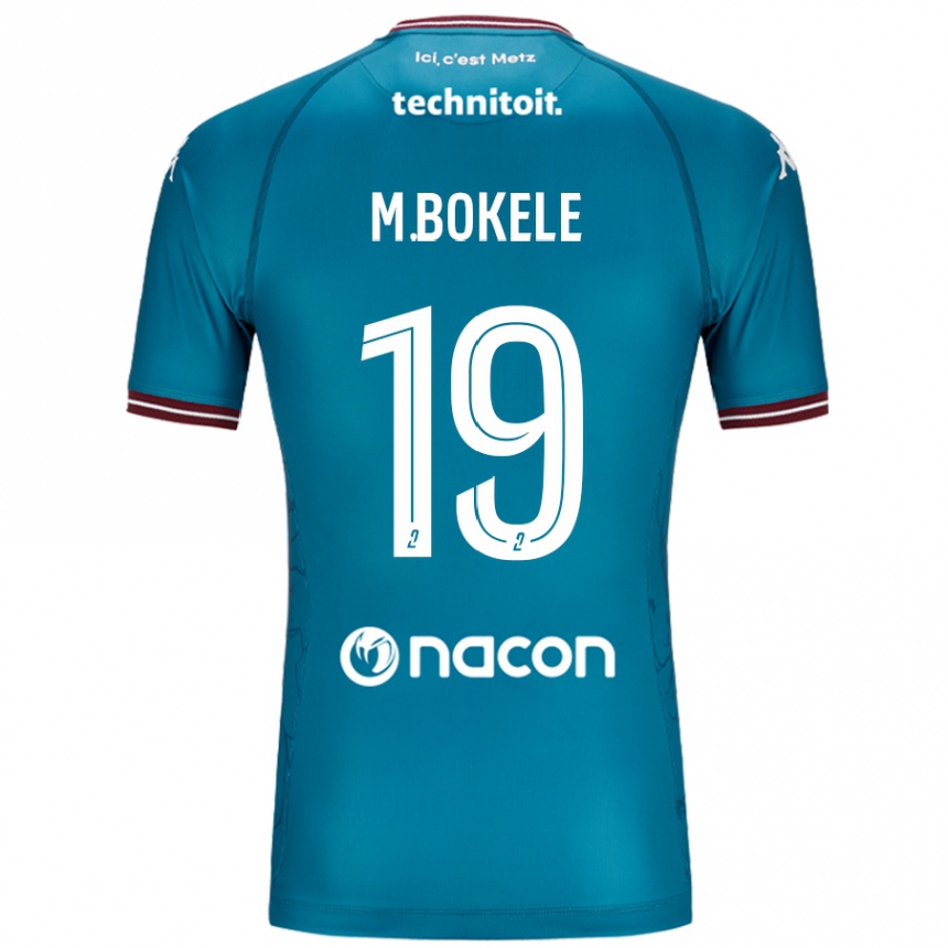 Kids Football Morgan Bokele #19 Bleu Petrole Away Jersey 2024/25 T-Shirt Uk