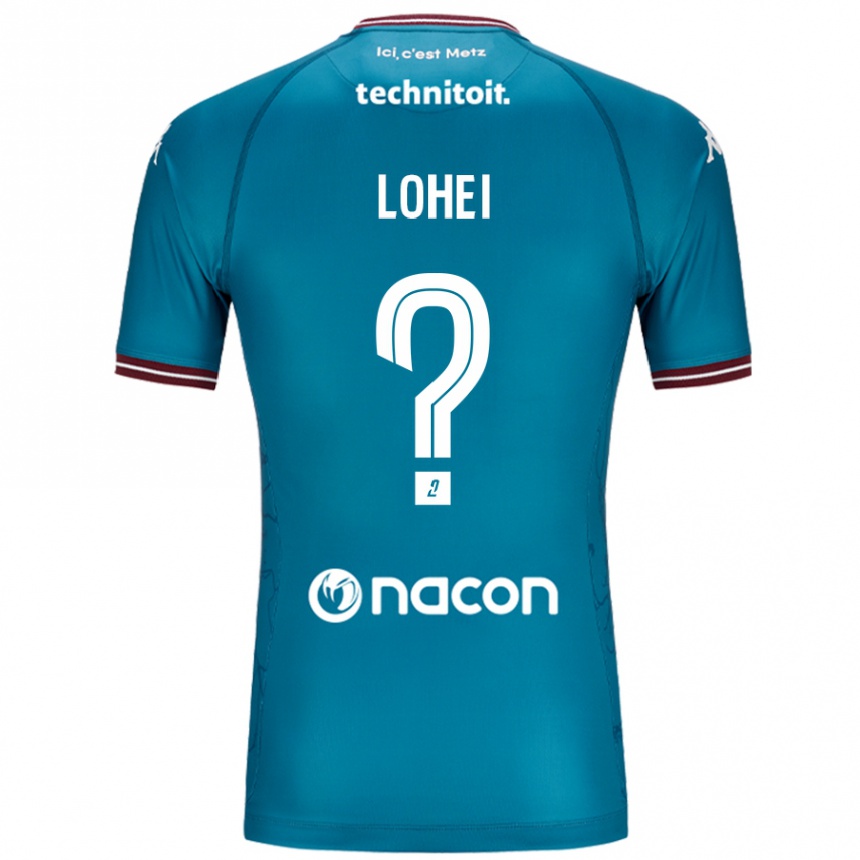 Kids Football Fabio Lohei #0 Bleu Petrole Away Jersey 2024/25 T-Shirt Uk