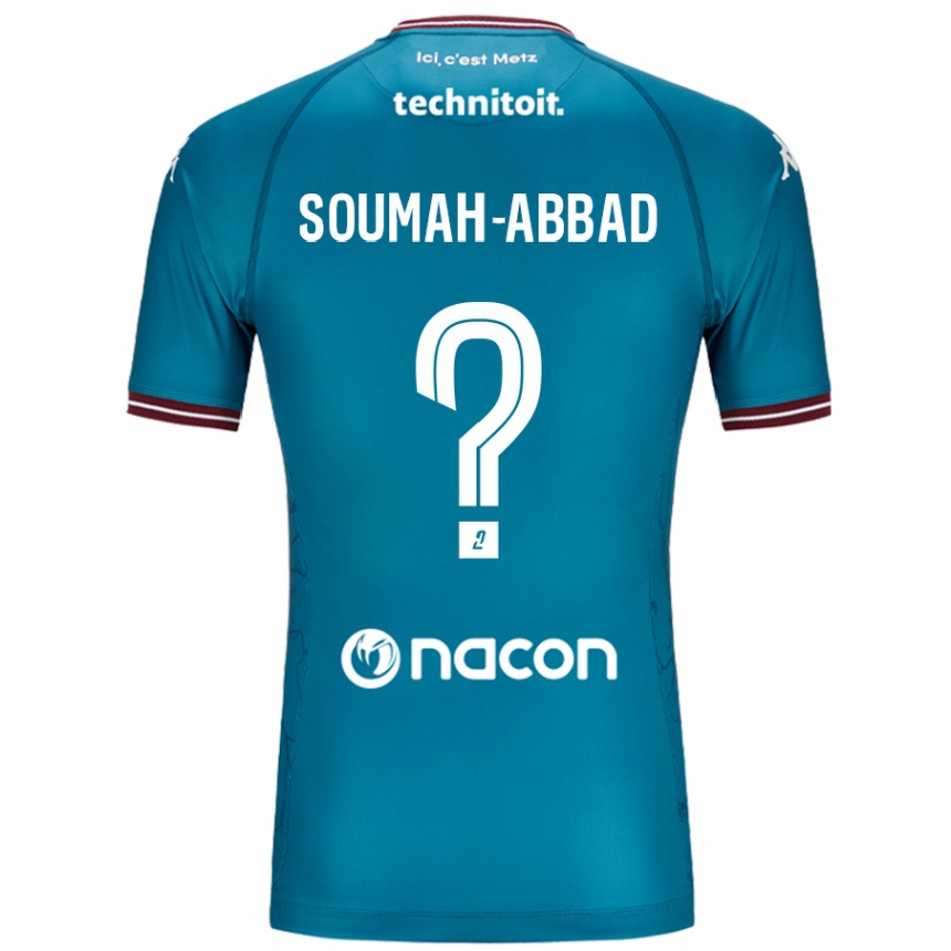 Kids Football Édouard Soumah-Abbad #0 Bleu Petrole Away Jersey 2024/25 T-Shirt Uk