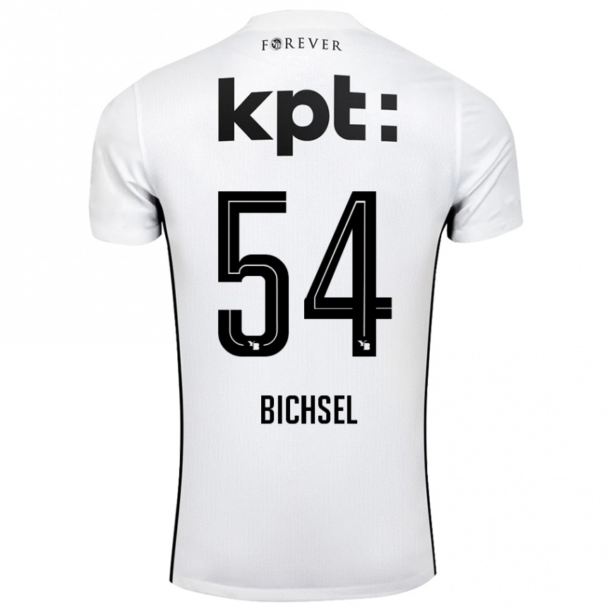 Kids Football Joel Bichsel #54 White Black Away Jersey 2024/25 T-Shirt Uk