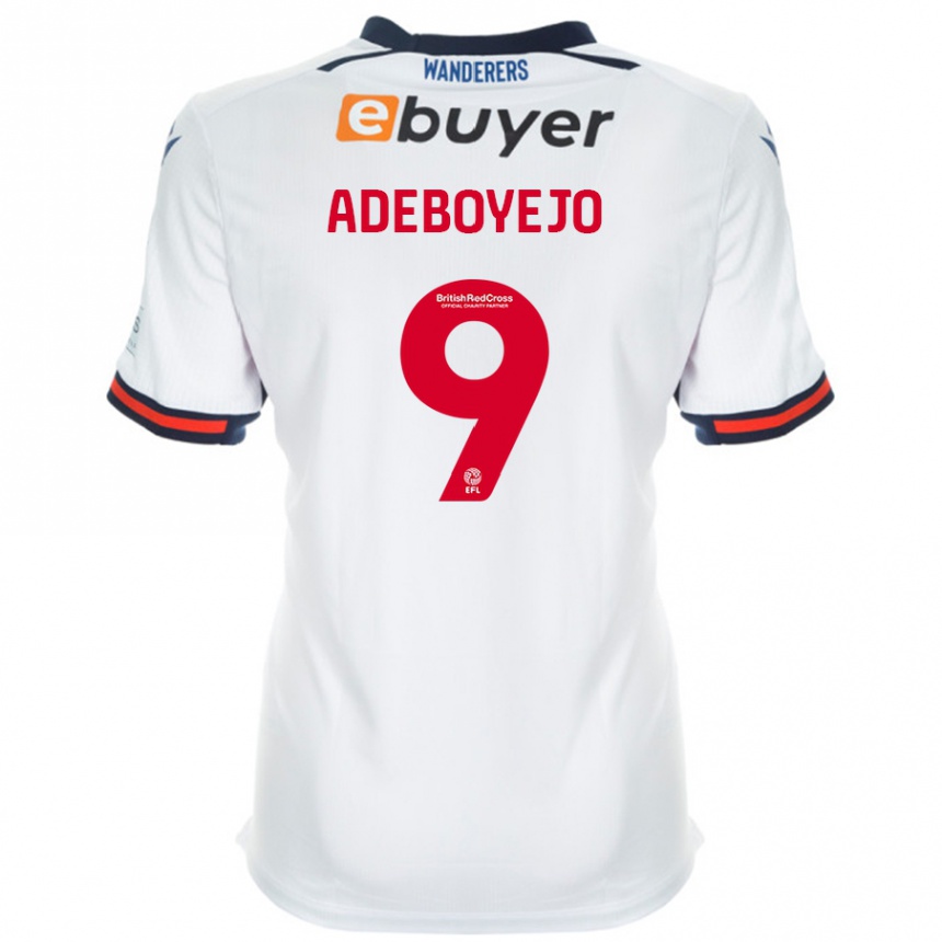 Men Football Victor Adeboyejo #9 White Home Jersey 2024/25 T-Shirt Uk