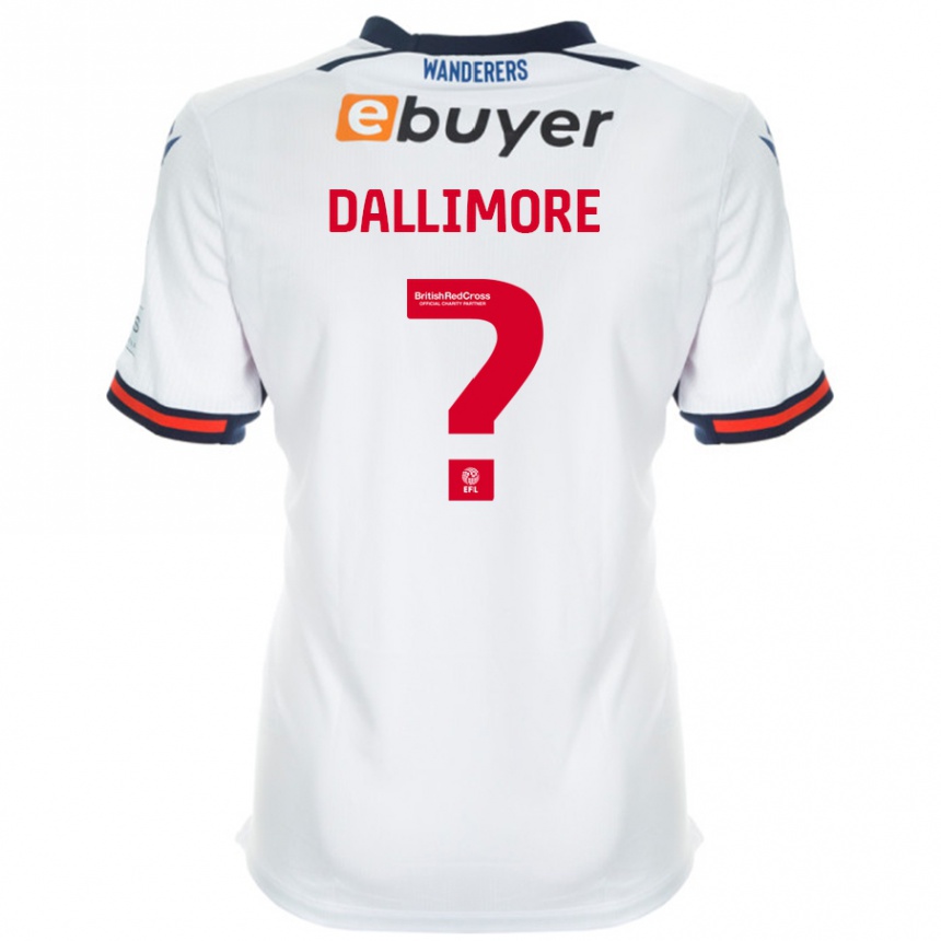 Men Football Jack Dallimore #0 White Home Jersey 2024/25 T-Shirt Uk