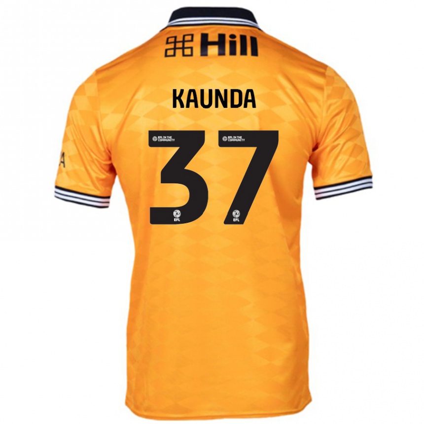 Men Football Amaru Kaunda #37 Orange Home Jersey 2024/25 T-Shirt Uk