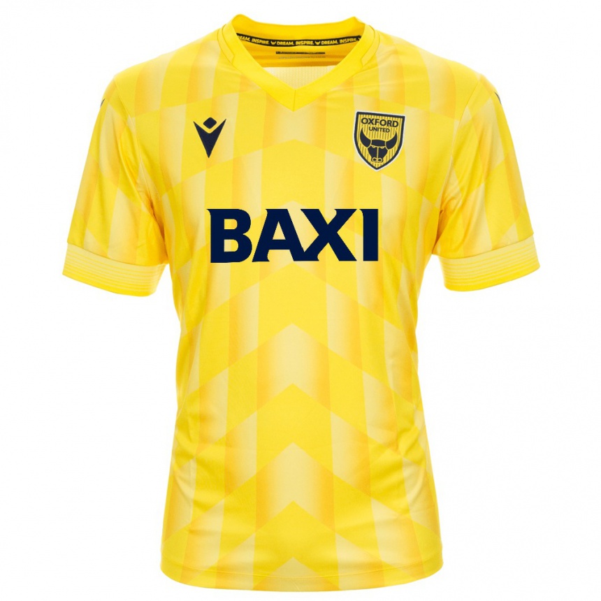 Men Football Your Name #0 Yellow Home Jersey 2024/25 T-Shirt Uk