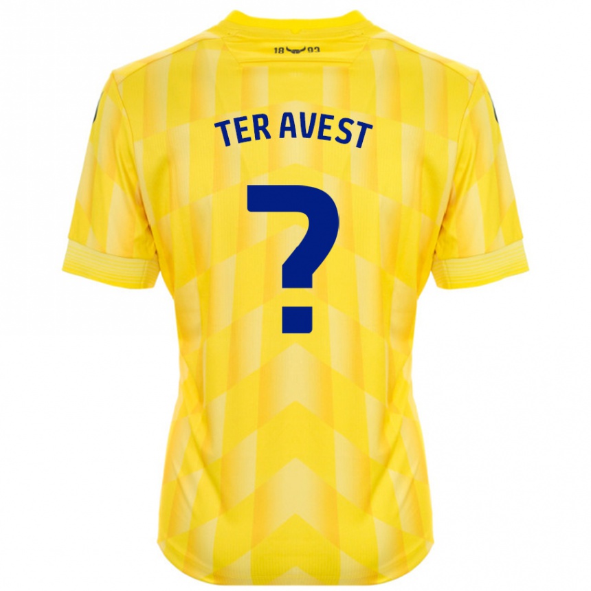 Men Football Hidde Ter Avest #0 Yellow Home Jersey 2024/25 T-Shirt Uk