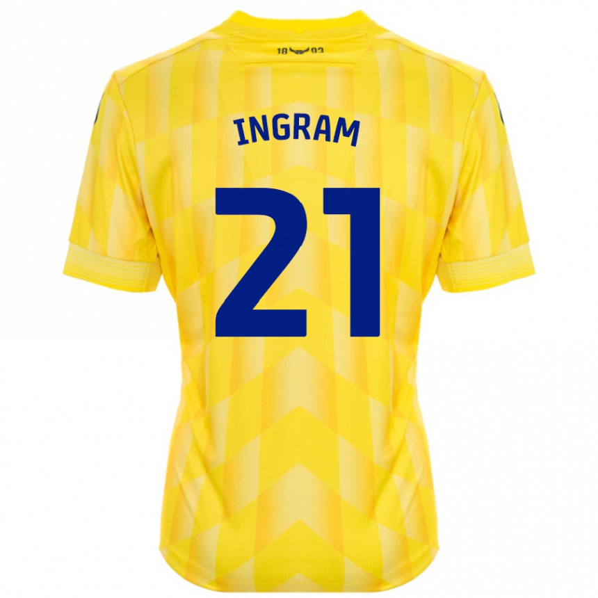 Men Football Matt Ingram #21 Yellow Home Jersey 2024/25 T-Shirt Uk