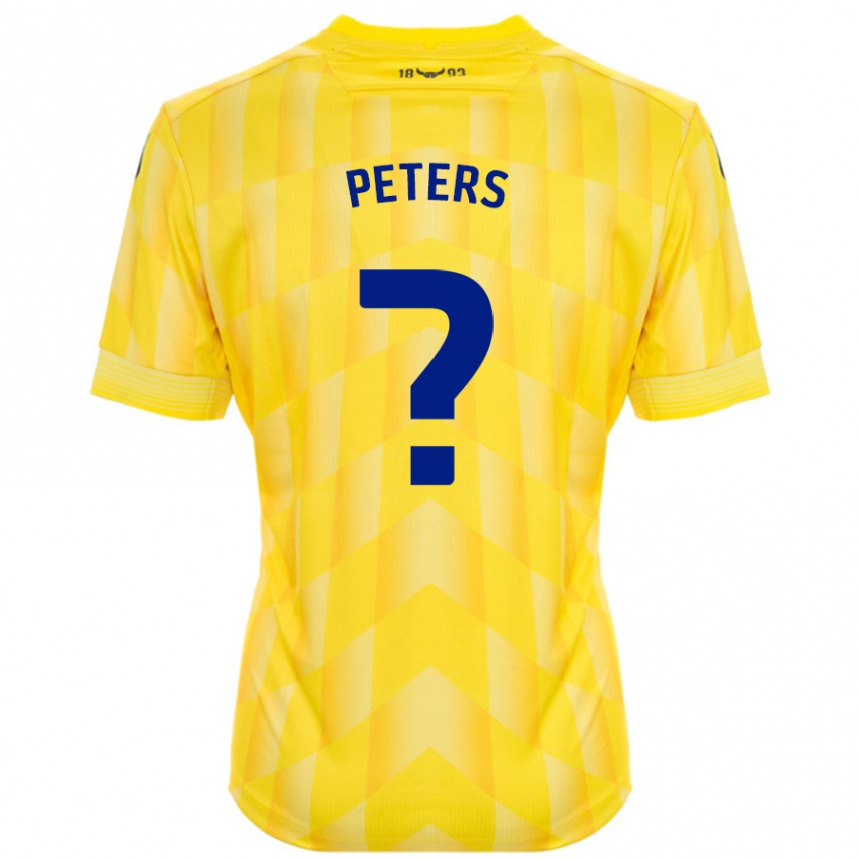 Men Football Molly Peters #0 Yellow Home Jersey 2024/25 T-Shirt Uk