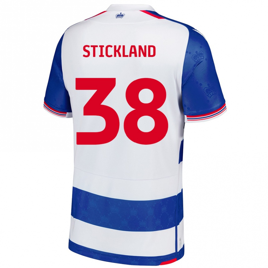 Men Football Michael Stickland #38 Blue White Home Jersey 2024/25 T-Shirt Uk