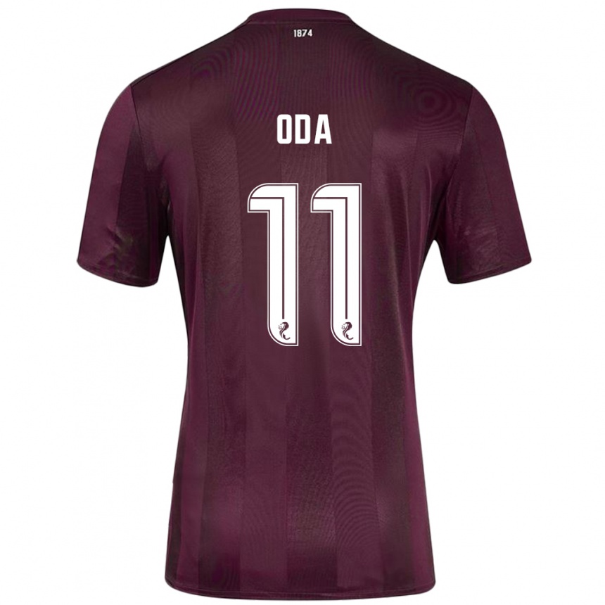 Men Football Yutaro Oda #11 Burgundy Home Jersey 2024/25 T-Shirt Uk