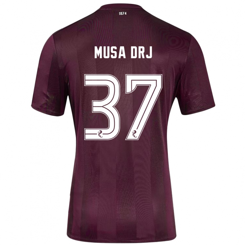 Men Football Musa Drammeh #37 Burgundy Home Jersey 2024/25 T-Shirt Uk