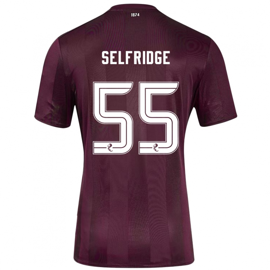 Men Football Louis Selfridge #55 Burgundy Home Jersey 2024/25 T-Shirt Uk