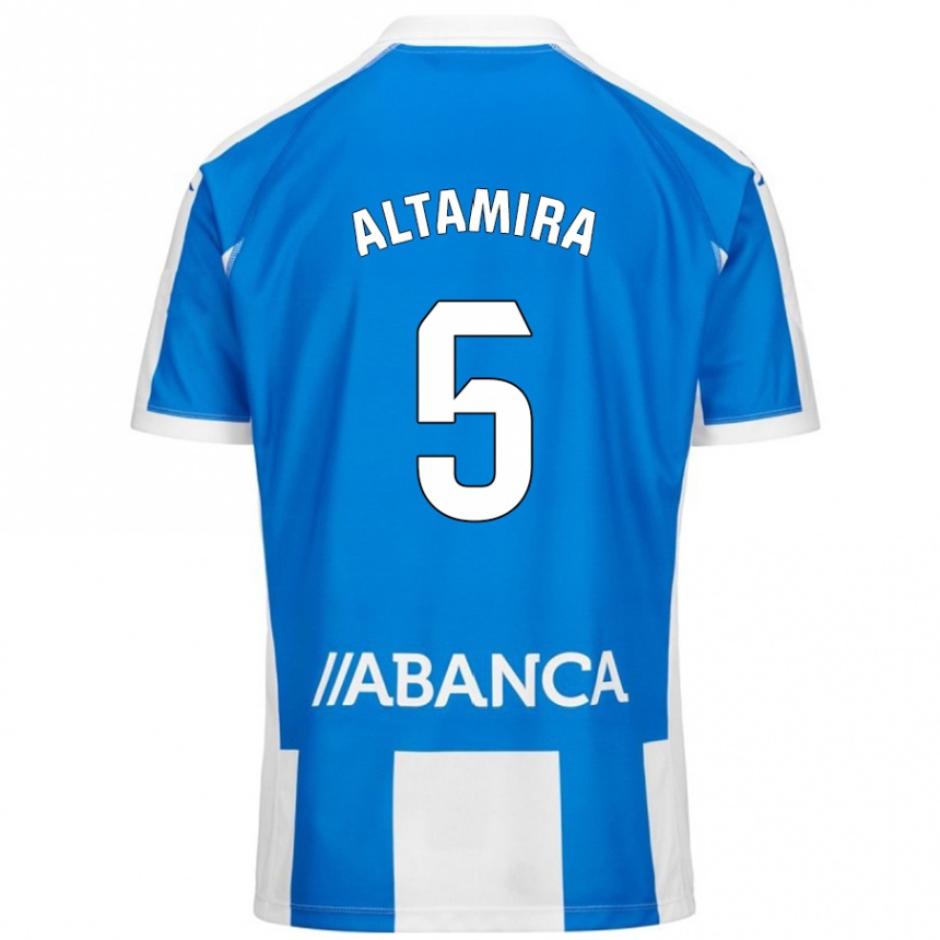 Men Football Inés Altamira #5 Blue White Home Jersey 2024/25 T-Shirt Uk