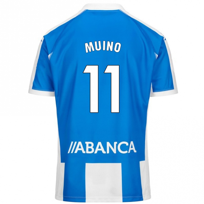 Men Football Rosalía Muiño #11 Blue White Home Jersey 2024/25 T-Shirt Uk