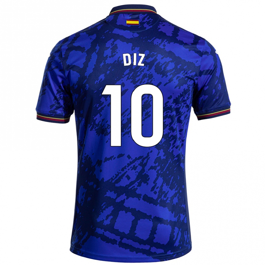 Men Football Rafa Diz #10 Darker Blue Home Jersey 2024/25 T-Shirt Uk