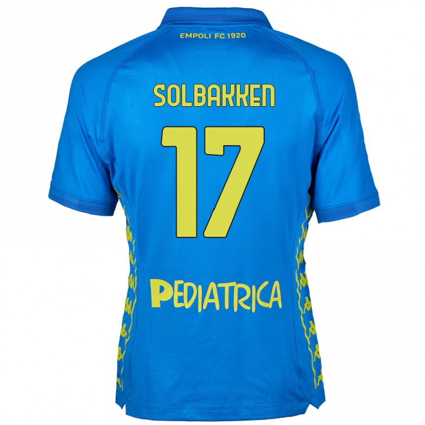 Men Football Ola Solbakken #17 Blue Home Jersey 2024/25 T-Shirt Uk