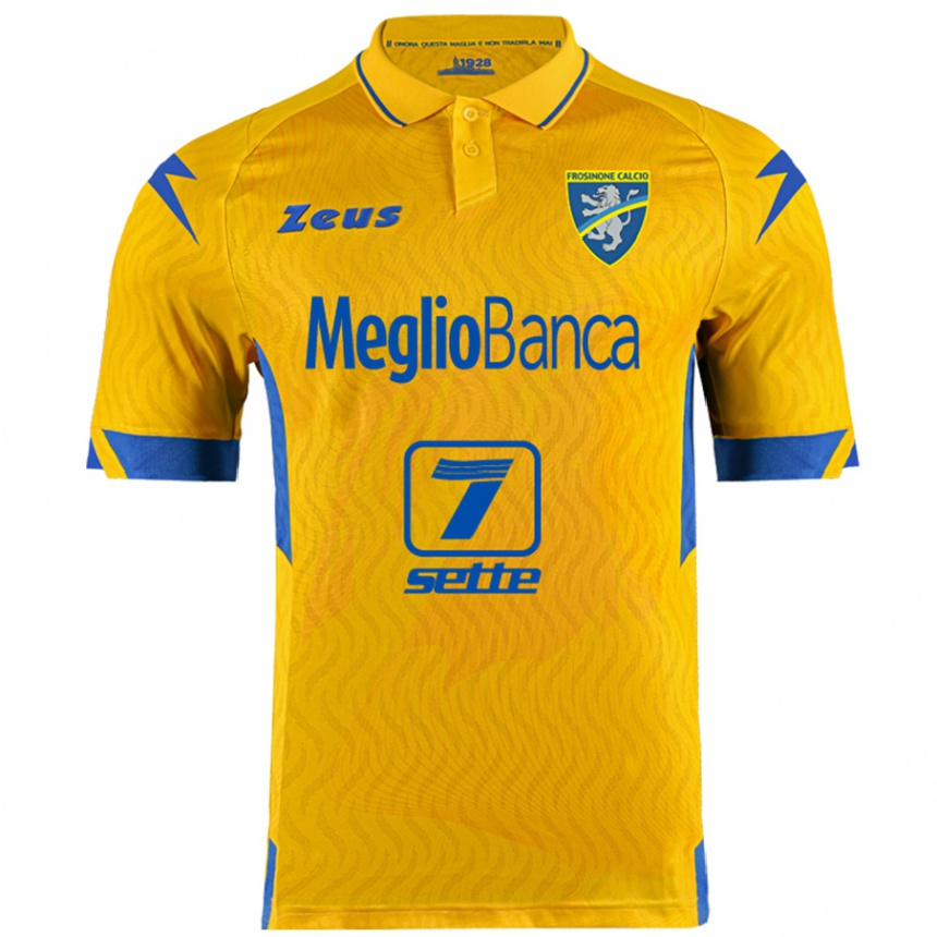 Men Football Mattia Gagliano #0 Yellow Home Jersey 2024/25 T-Shirt Uk