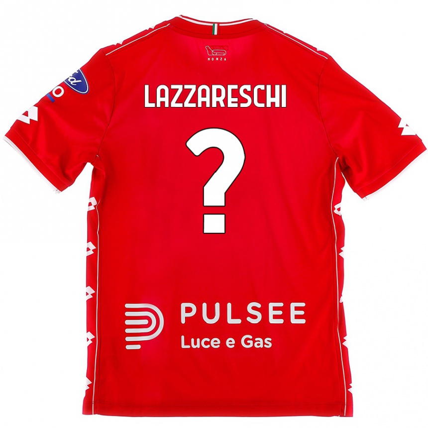 Men Football Andrea Lazzareschi #0 Red White Home Jersey 2024/25 T-Shirt Uk