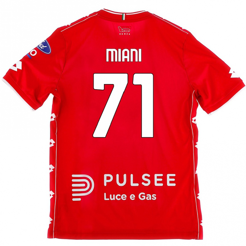 Men Football Arthur Miani #71 Red White Home Jersey 2024/25 T-Shirt Uk