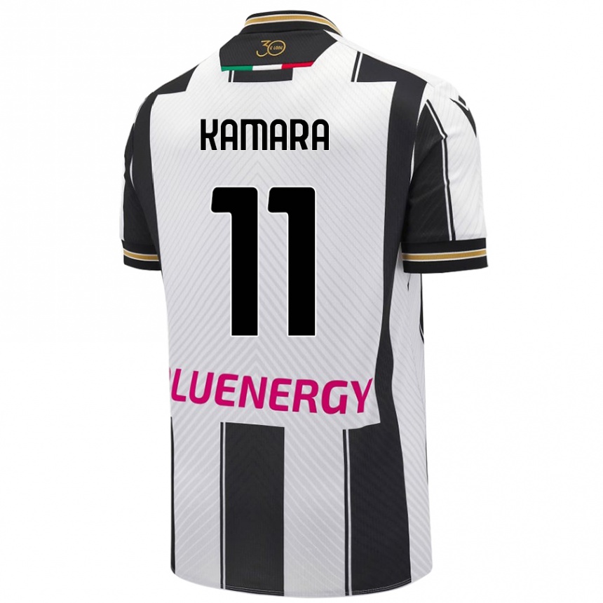 Men Football Hassane Kamara #11 White Black Home Jersey 2024/25 T-Shirt Uk