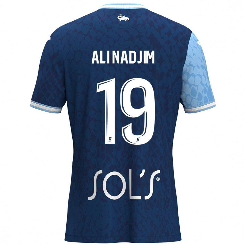 Men Football Nadjma Ali Nadjim #19 Sky Blue Dark Blue Home Jersey 2024/25 T-Shirt Uk