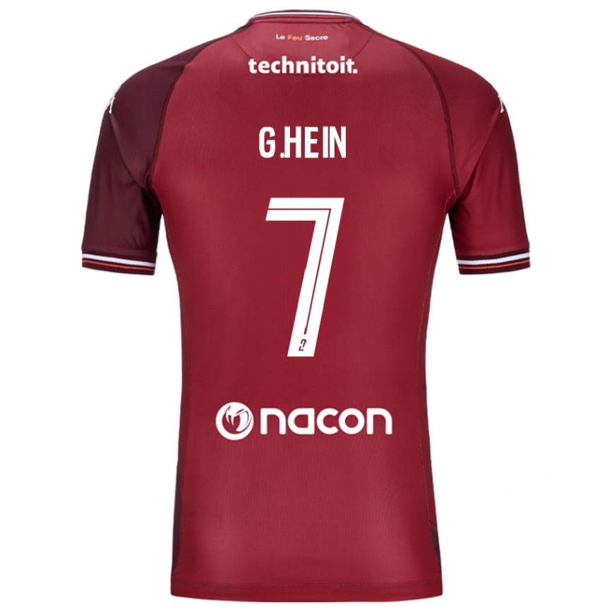 Men Football Gauthier Hein #7 Red Granata Home Jersey 2024/25 T-Shirt Uk