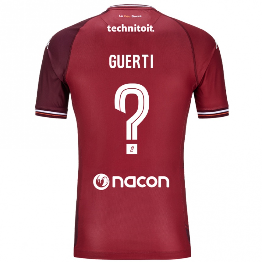 Men Football Ismaël Guerti #0 Red Granata Home Jersey 2024/25 T-Shirt Uk