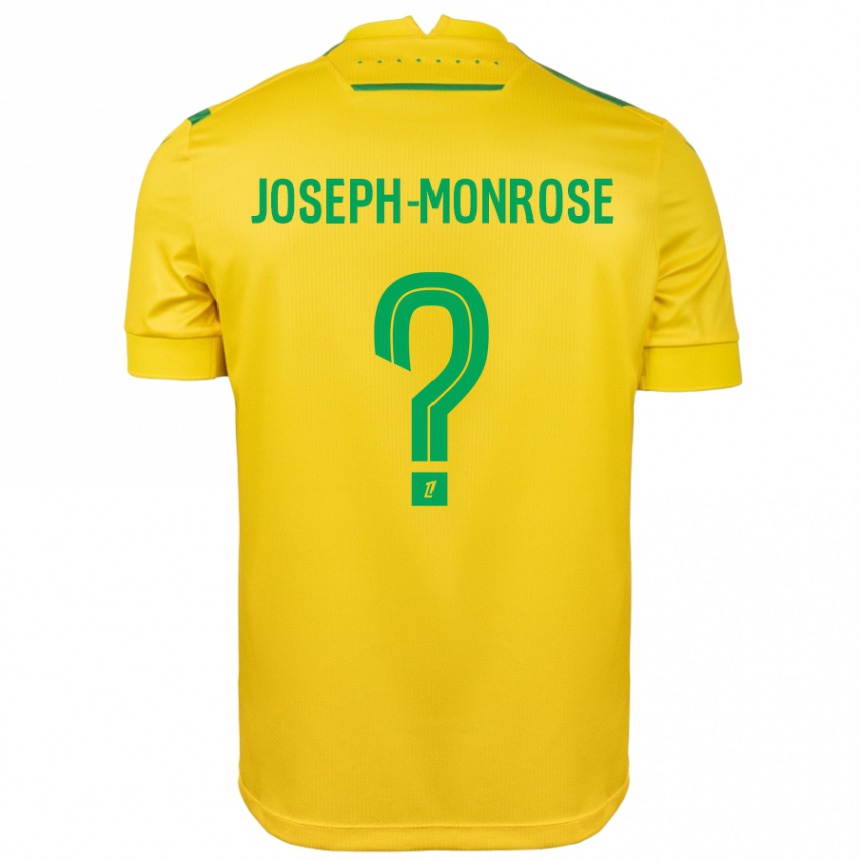 Men Football Florian Joseph-Monrose #0 Yellow Green Home Jersey 2024/25 T-Shirt Uk