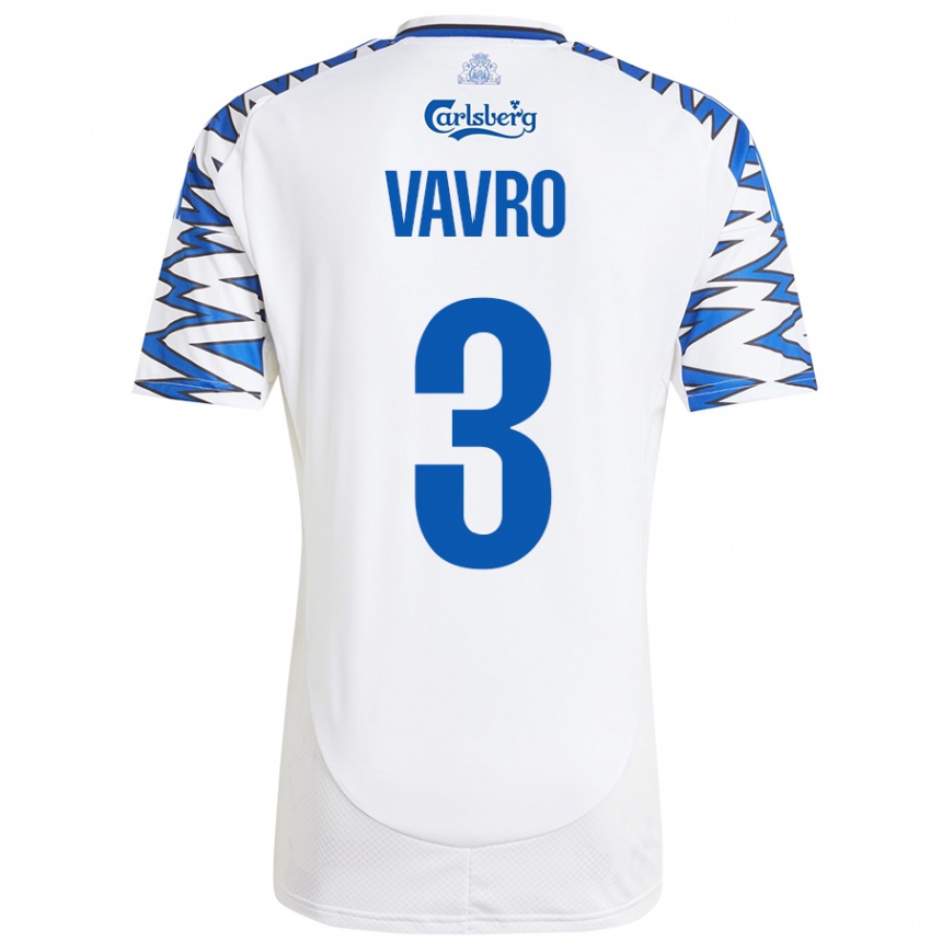 Men Football Denis Vavro #3 White Sky Blue Home Jersey 2024/25 T-Shirt Uk