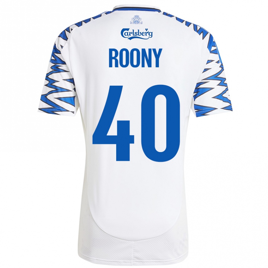 Men Football Roony Bardghji #40 White Sky Blue Home Jersey 2024/25 T-Shirt Uk