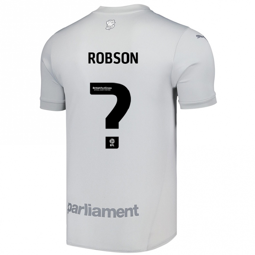 Men Football Robson Woodcock #0 Silver Gray Away Jersey 2024/25 T-Shirt Uk