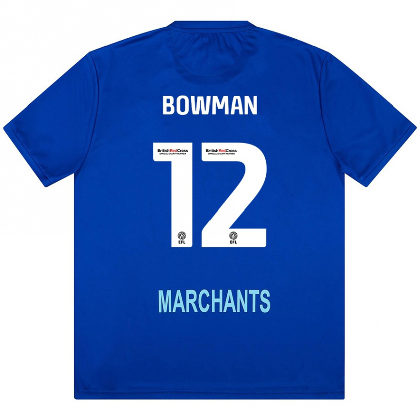 Men Football Ryan Bowman #12 Green Away Jersey 2024/25 T-Shirt Uk