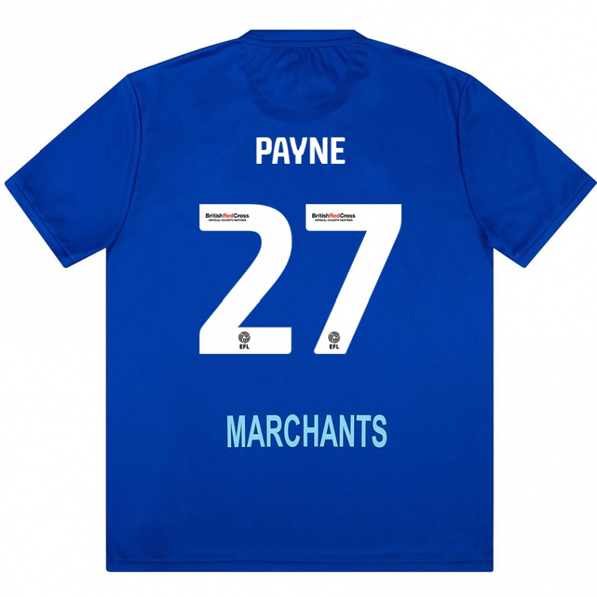 Men Football Lewis Payne #27 Green Away Jersey 2024/25 T-Shirt Uk