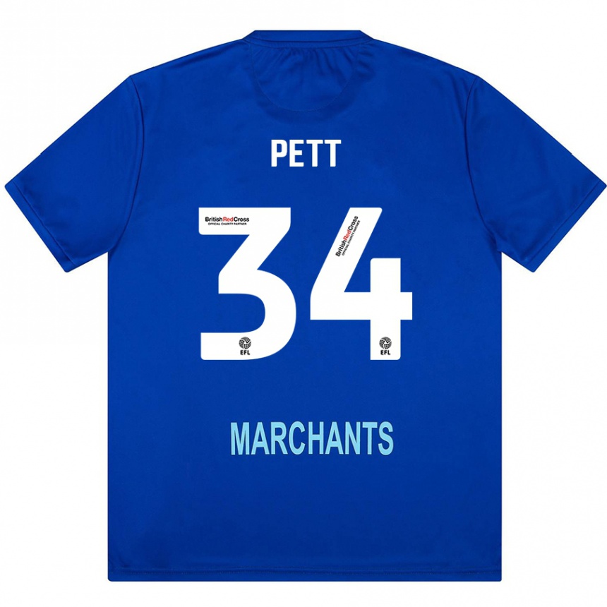 Men Football Tom Pett #34 Green Away Jersey 2024/25 T-Shirt Uk