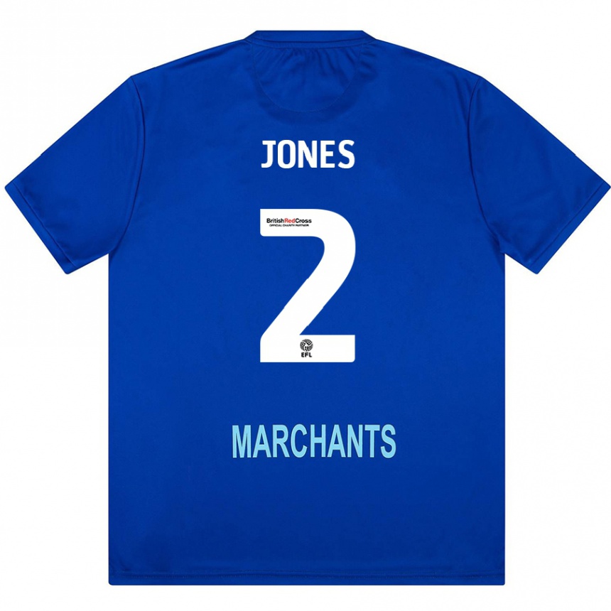 Men Football Courtney Jones #2 Green Away Jersey 2024/25 T-Shirt Uk