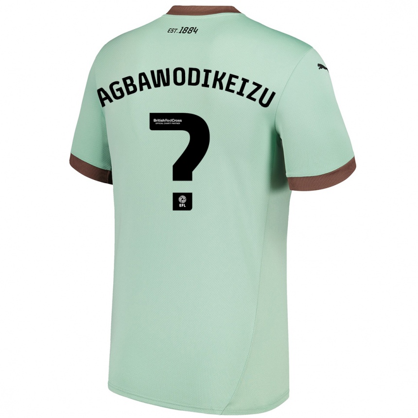 Men Football Charles Ebuka Agbawodikeizu #0 Pale Green Away Jersey 2024/25 T-Shirt Uk