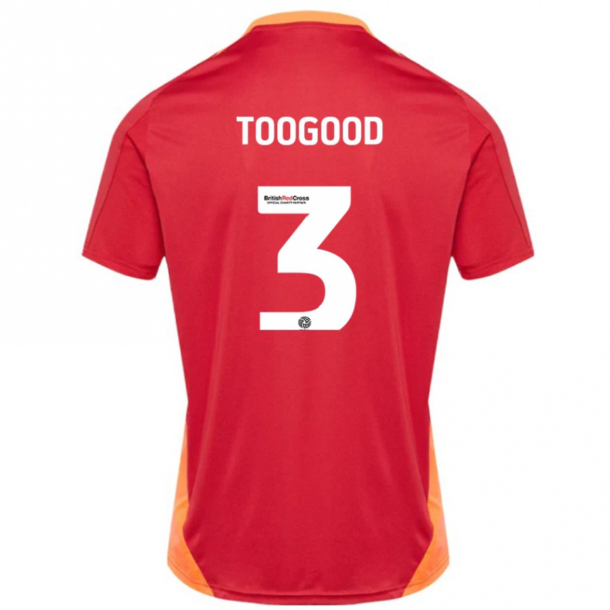 Men Football Emily Toogood #3 Blue Off White Away Jersey 2024/25 T-Shirt Uk