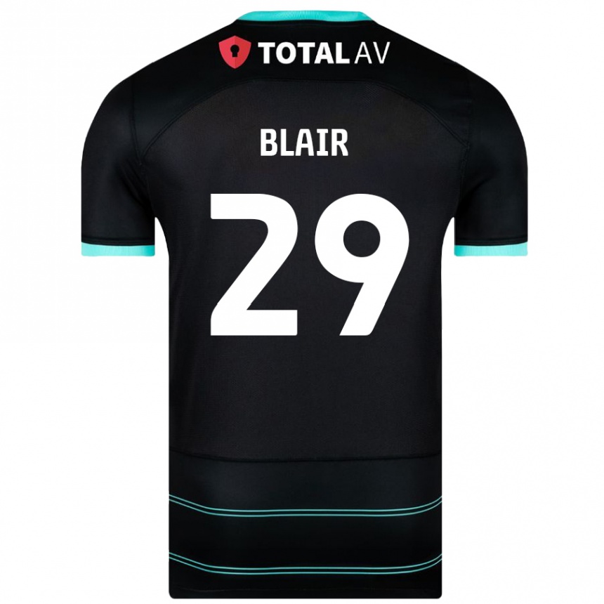 Men Football Harvey Blair #29 Black Away Jersey 2024/25 T-Shirt Uk